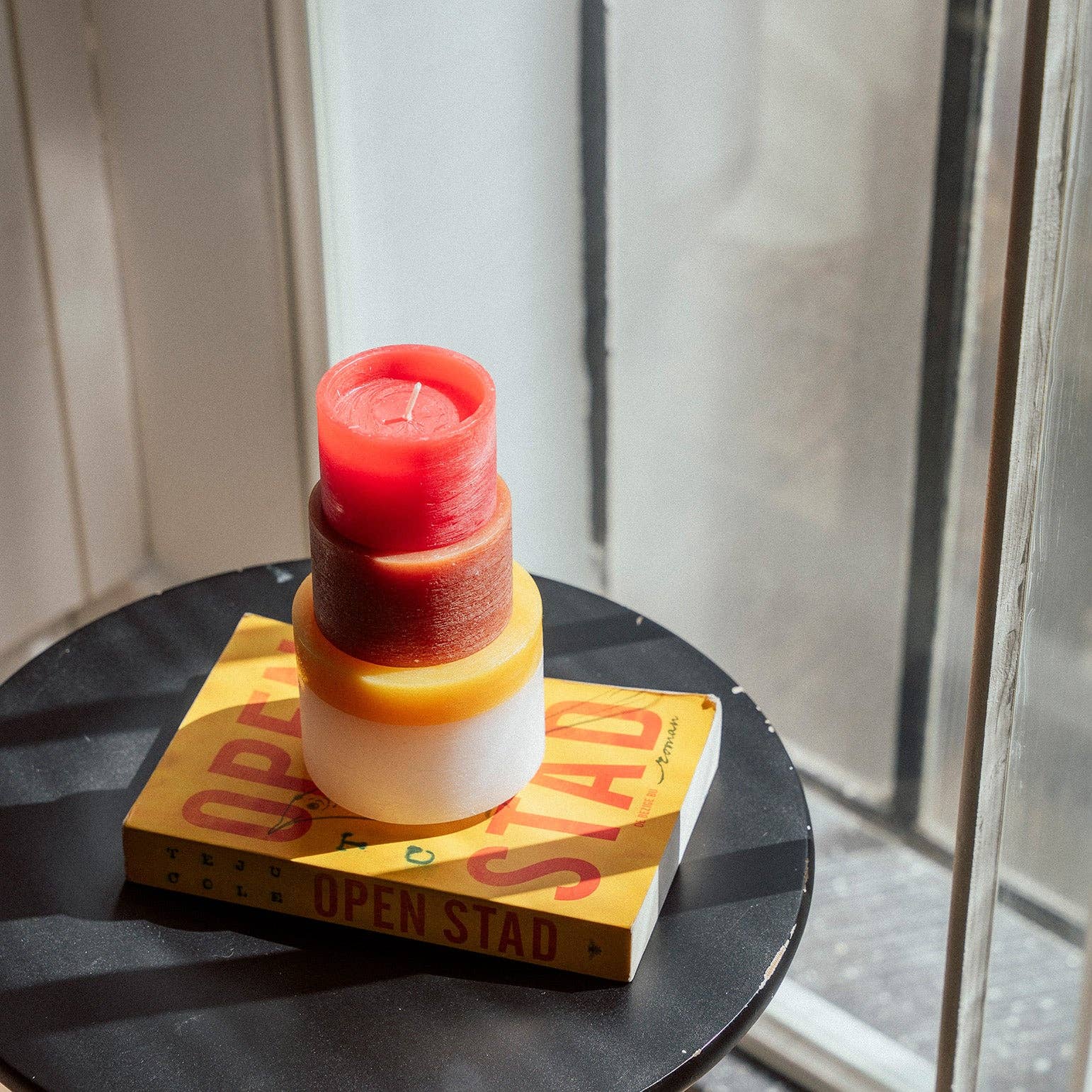 Candle Stack 05 Rood | Design kaarsenset Stan Editions (4-delig)
