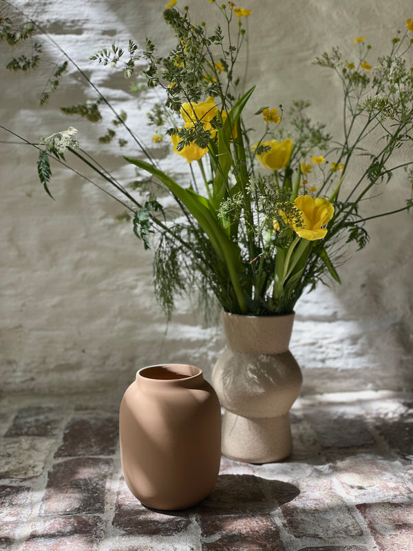Vaas handgemaakt Blanc 04 | Terracotta
