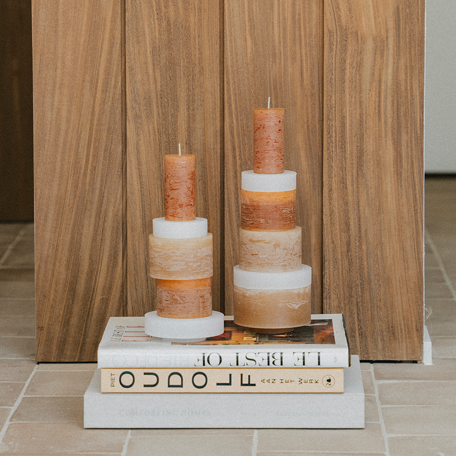 Candle Stack 03 Beige | Design kaarsenset Stan Editions (5-delig)