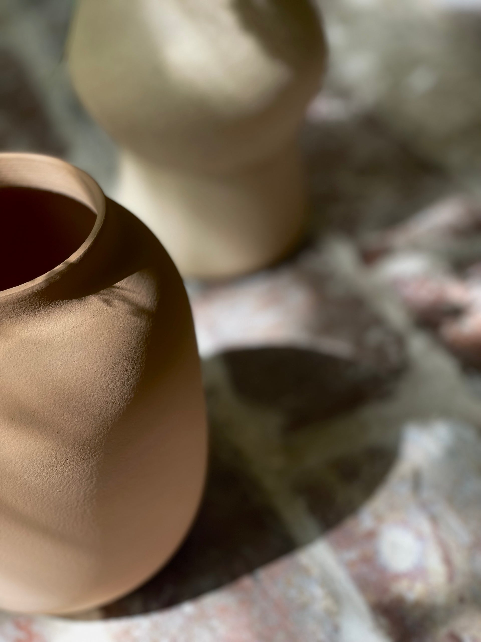 Vaas handgemaakt Blanc 04 | Terracotta