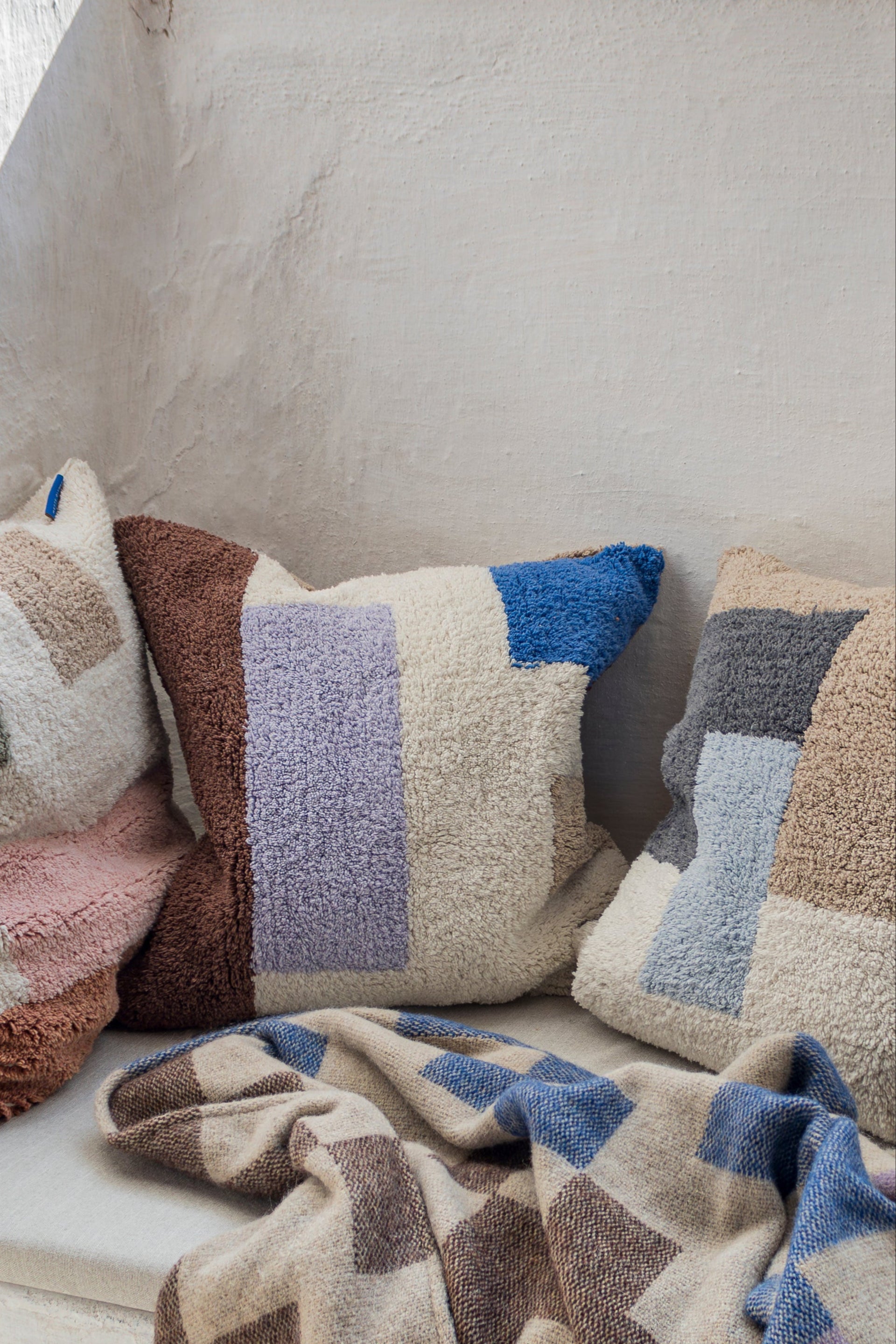 Tufted kussenhoes | Lila