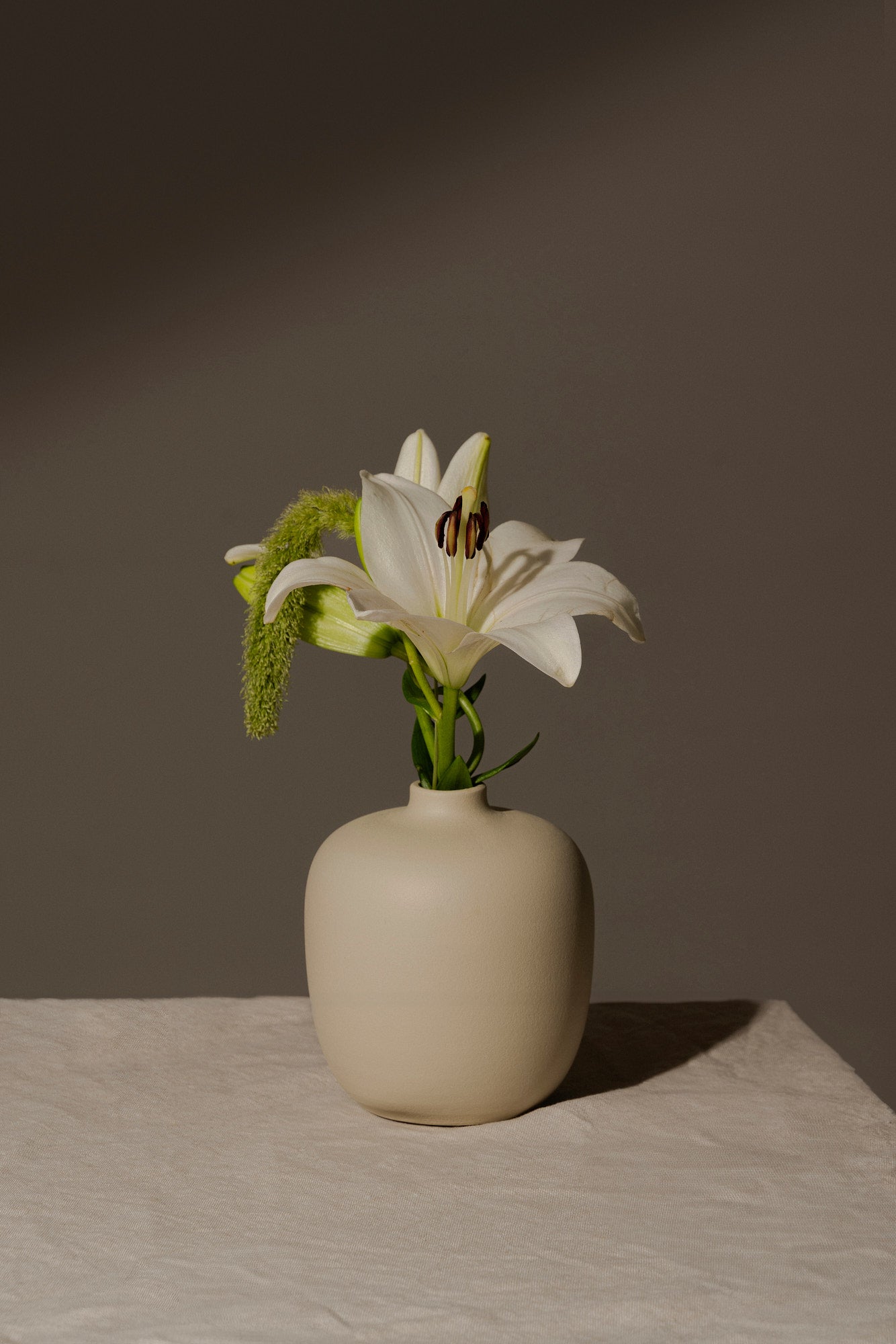 Vaas handgemaakt Blanc 05 | Gebroken wit