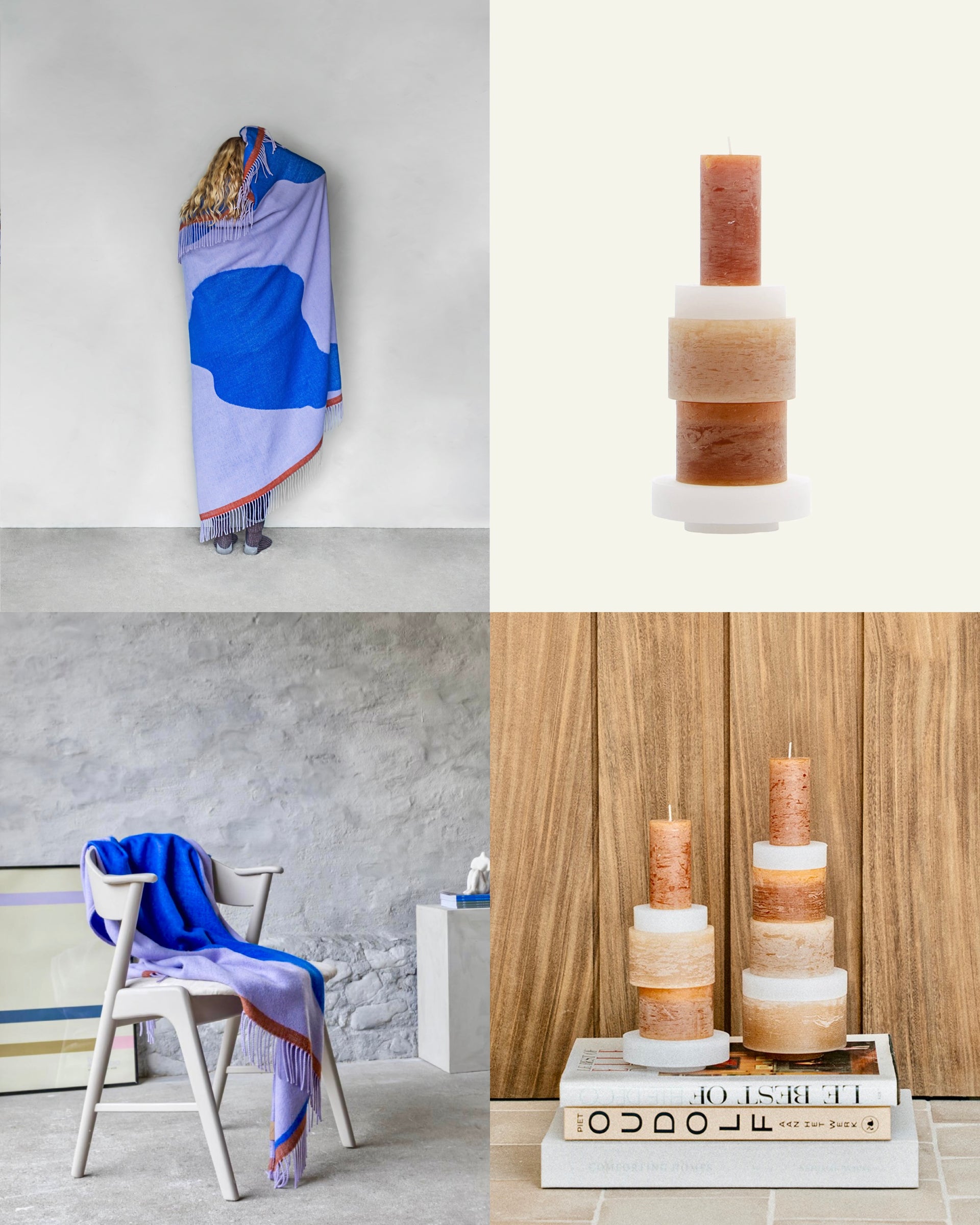 Stan Editions Beige - Plaid Lila Mette Ditmer