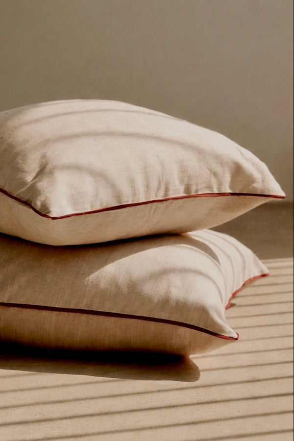 Border kussenhoes by O'Cactuu | Terracotta