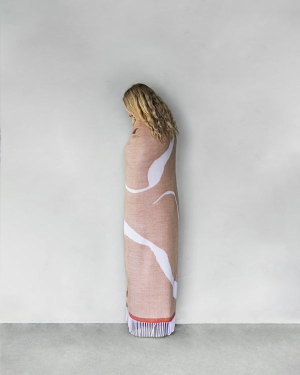 Plaid GALLERY Roze-Beige | Mette Ditmer