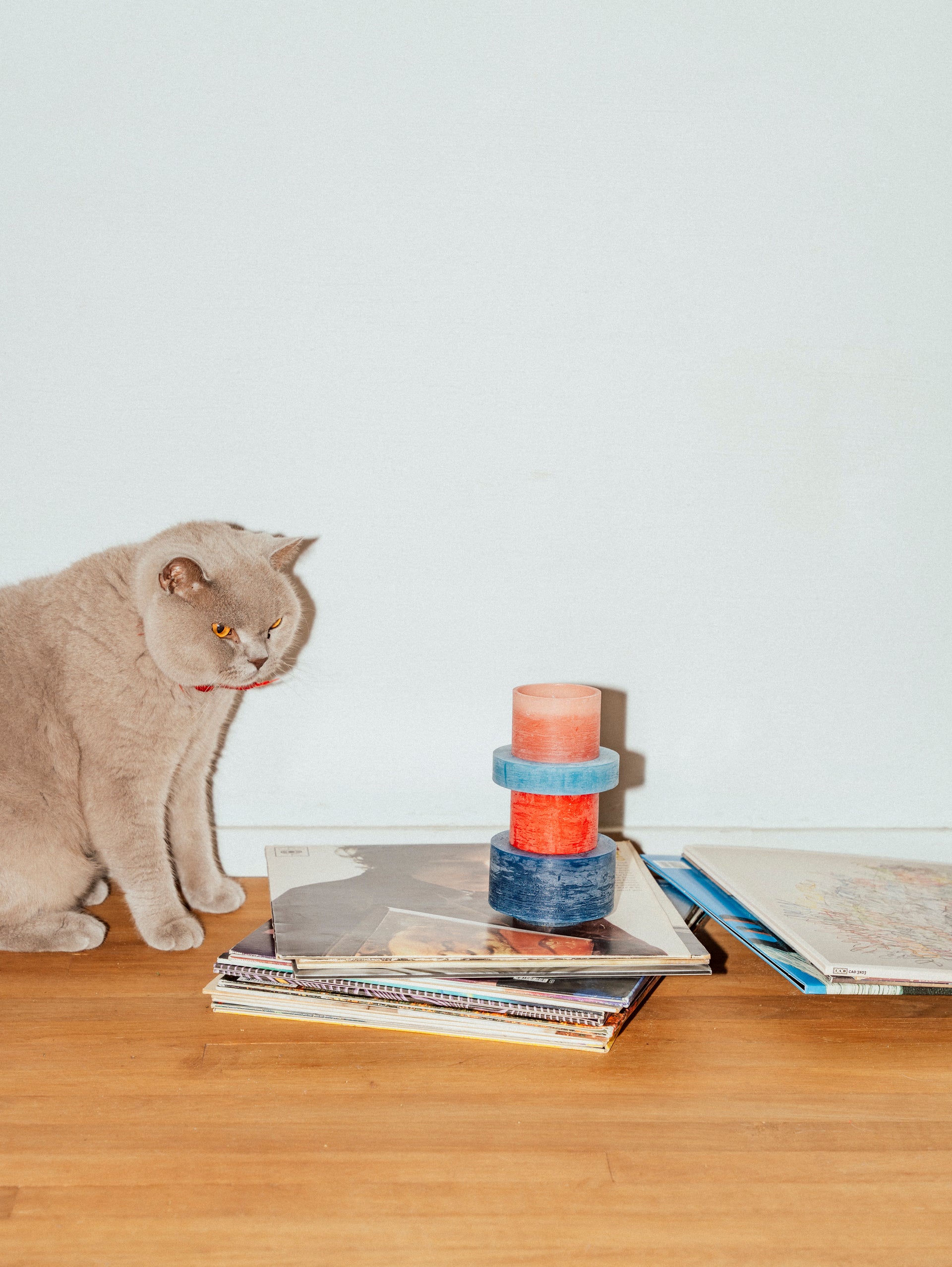 Candle Stack 04 | Rood – Blauw