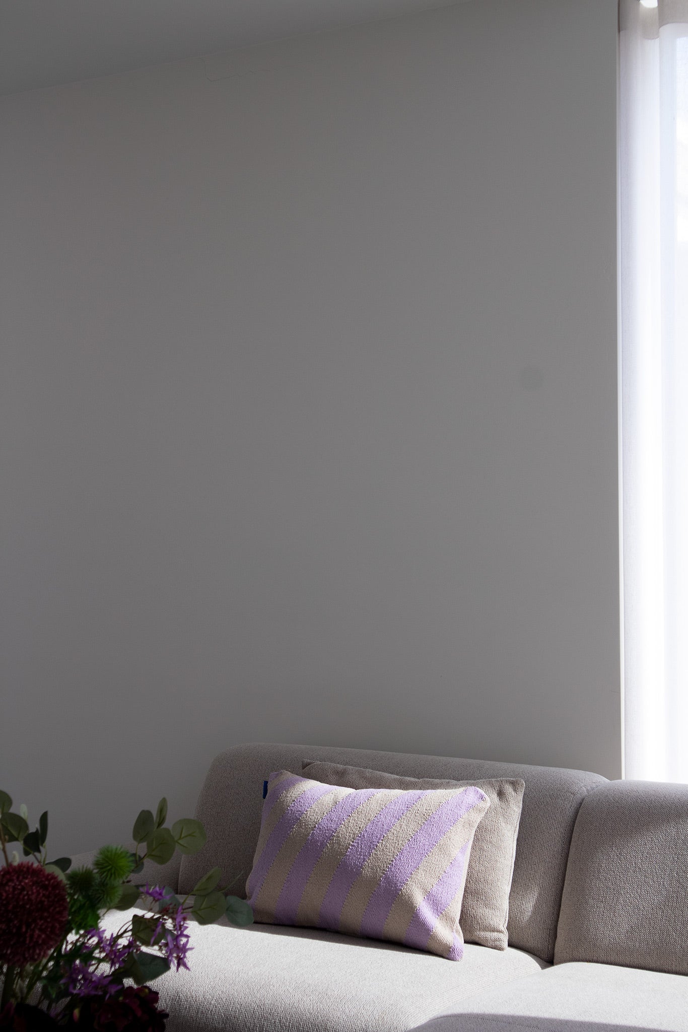 Across kussenhoes | Lila - cognac