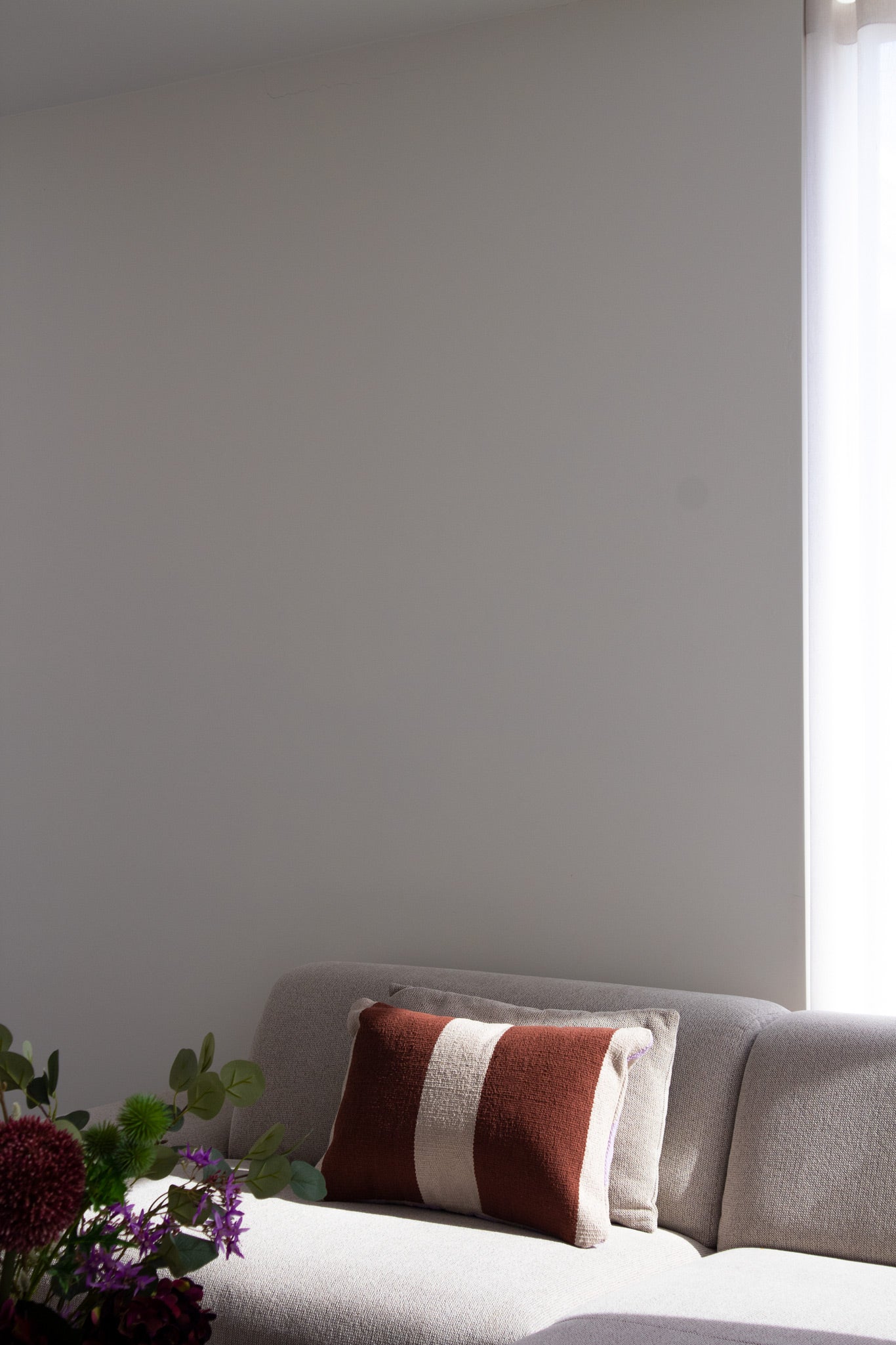 Across kussenhoes | Lila - cognac