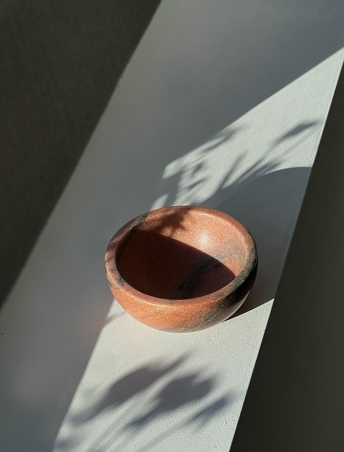 Marmeren schaaltje | Koraalroze