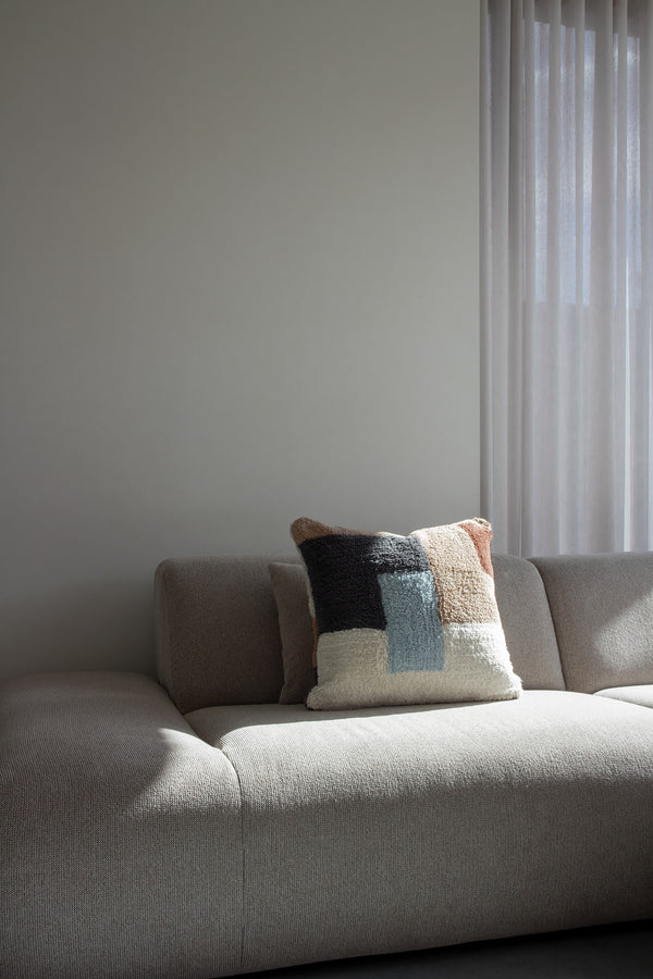 Tufted kussensloop | Lichtblauw