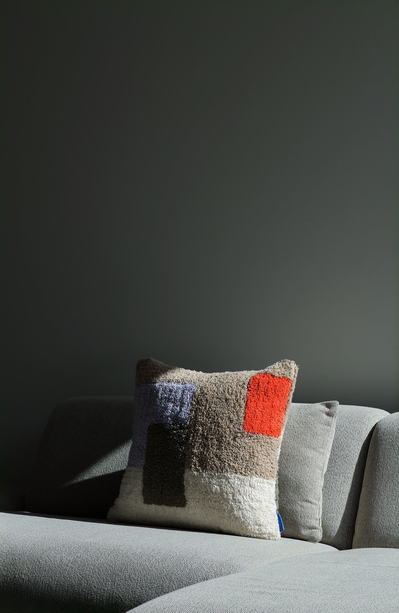 Tufted kussenshoes | Olijfgroen