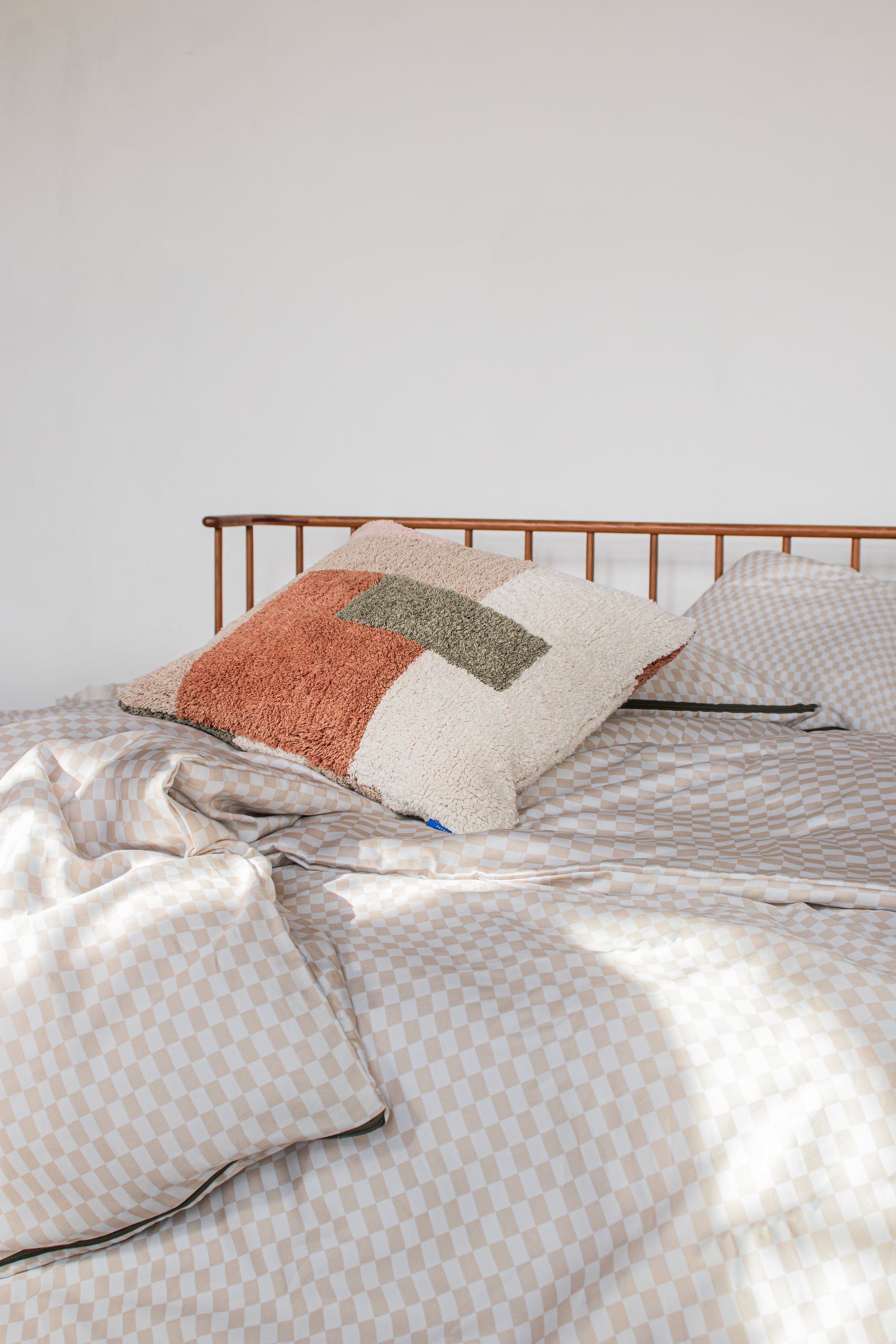 Tufted kussenshoes | Oranje