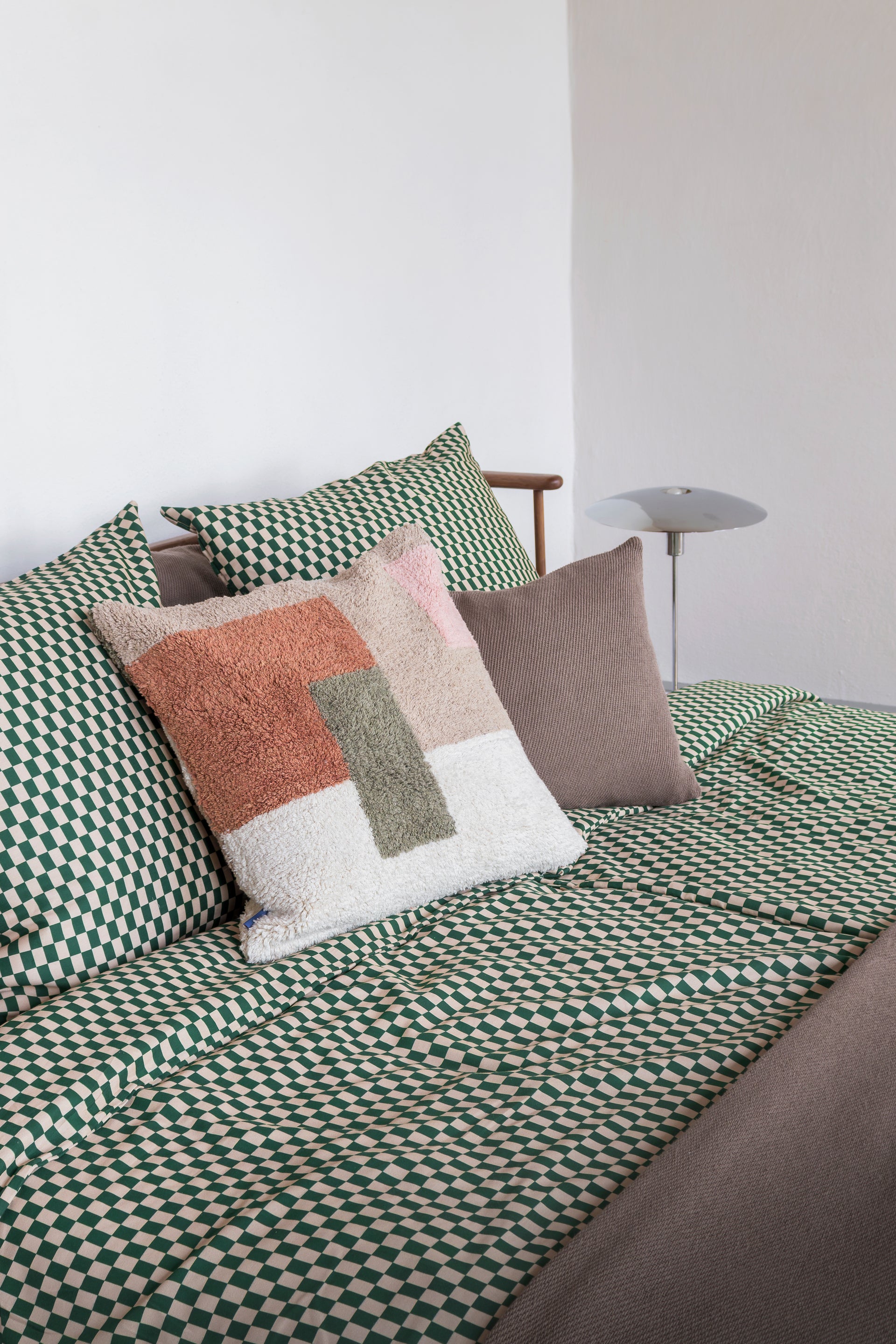 Tufted kussenshoes | Oranje