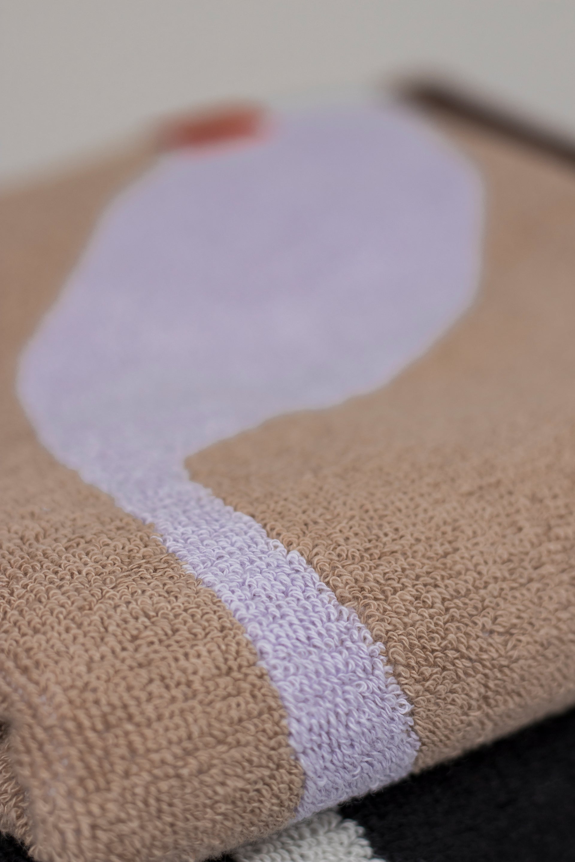 Nova Arte gasthanddoek (set 2) | Lila - Sand