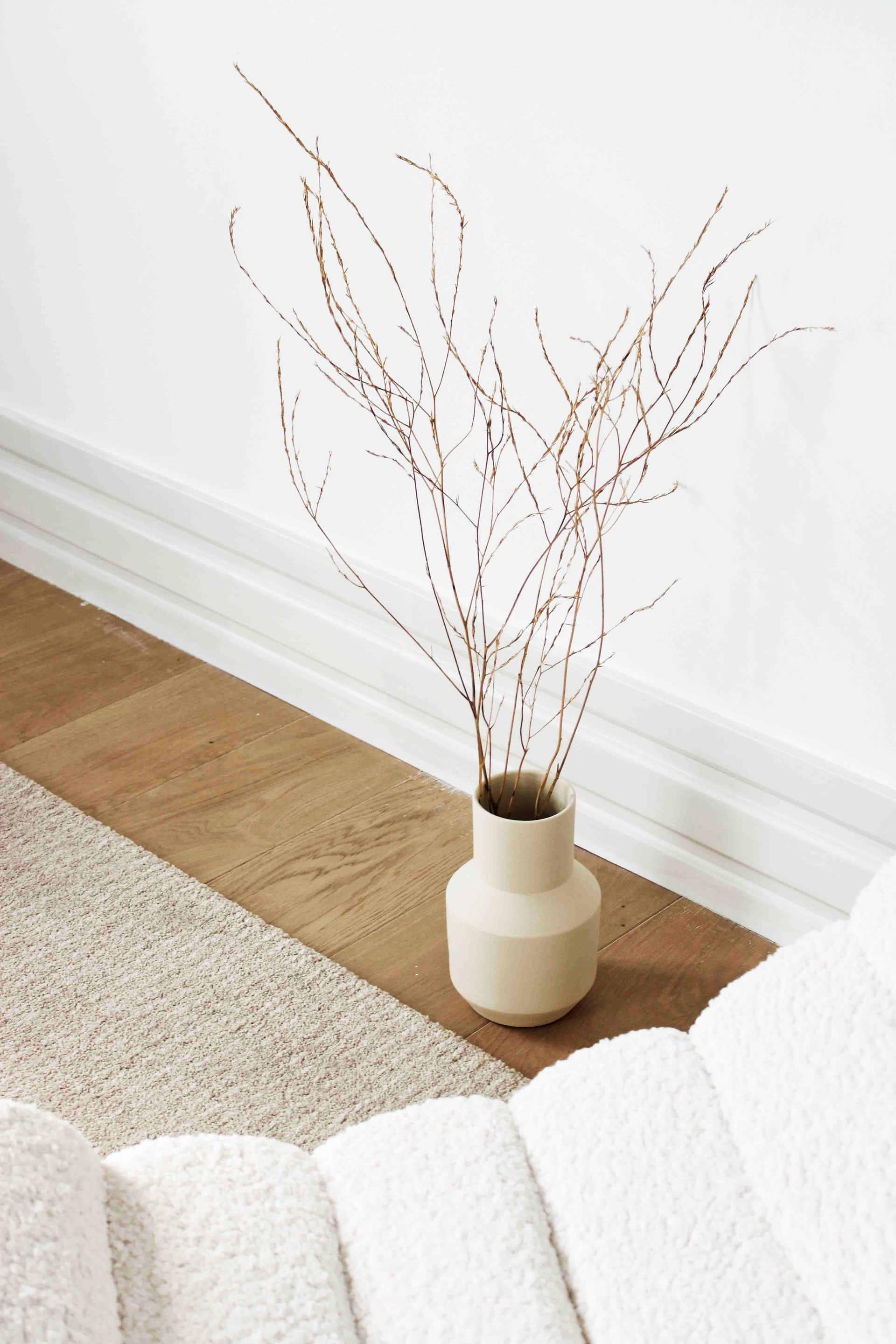 Vaas handgemaakt Sado | Gebroken wit